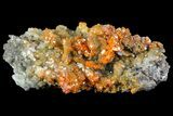 Red-Orange Vanadinite Crystals with Calcite - Arizona #69209-1